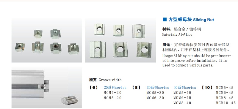 方母、規格、示范圖