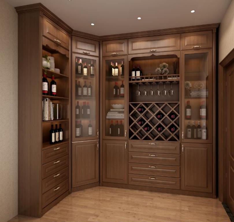 全鋁酒柜-03（風格：中式；顏色：胡桃）